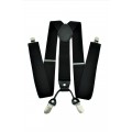 9001S/B-BLACK SUSPENDER BOW TIE SET (BLACK)