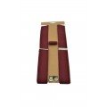 9001S/B-BURGUNDY SUSPENDER BOW TIE SET (RED)