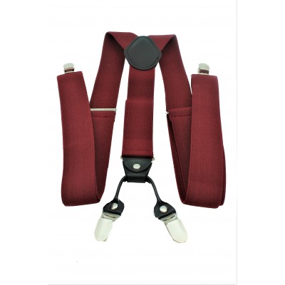 9001S-BURGUNDY SUSPENDER