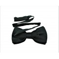 9001S/B-NAVY SUSPENDER BOW TIE SET (BLACK)