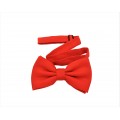 9001S/B-NAVY SUSPENDER BOW TIE SET (RED)