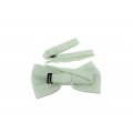 9001S/B-GRAY SUSPENDER BOW TIE SET (WHITE)