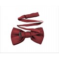 9001S/B-GRAY SUSPENDER BOW TIE SET (BURGUNDY)