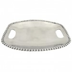 52312-BEADED TRAY W/CUT-OUT HANDLE
