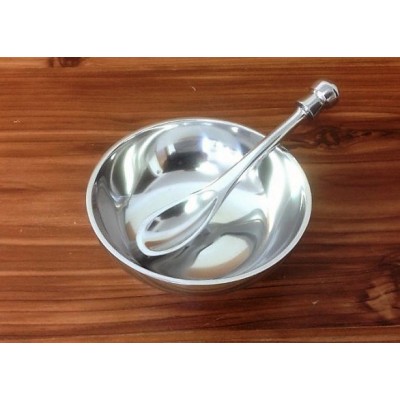 52334-SET -SMALL ROUND CONTEMPORARY DISH/SPOON