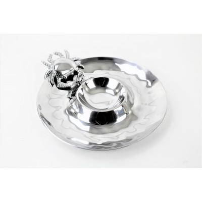 52504 - ROUND DENTED CRAB CHIP N DIP