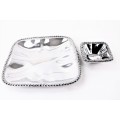 52410- BEADED SQUARE CHIP N' DIP 2PC SET