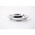 52544- PLAIN ROUND 5 SECTION CHIP N DIP /W GLASS