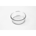 52544- PLAIN ROUND 5 SECTION CHIP N DIP /W GLASS