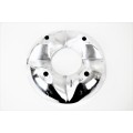 52544- PLAIN ROUND 5 SECTION CHIP N DIP /W GLASS