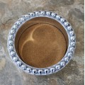 51082 BEADED WINE COASTER / CANDLE HOLDER