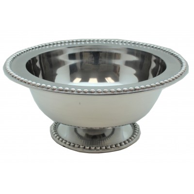 52554-LARGE BEADED PUNCH BOWL W/PEDESTAL