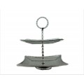 52261 - BEADED FRUIT STAND / SQUARE 2 TIER
