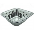 51045-BOWL SQUARE BEADED DESIGN
