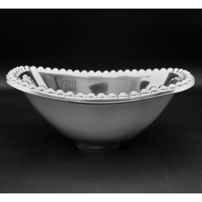 1259 - RECTANGULAR OVAL BEADED  BOWL