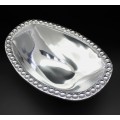 1259 - RECTANGULAR OVAL BEADED  BOWL