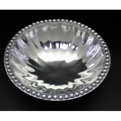 1287 - BEADED ROUND BOWL 