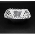 1294-BEADED SMALL SQUARE BOWL