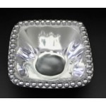 1294-BEADED SMALL SQUARE BOWL