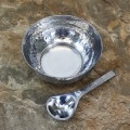 80025 - HAMMERED BOWL & SPOON SET