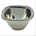 1269 - SMALL SQUARE BEADED BOWL AND SPOON