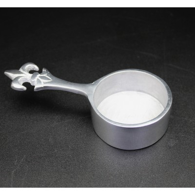 1196- PEWTER FDL COFFEE SCOOP