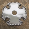 52050 WINE GLASS HOLDER W/ BEADED DESIGN