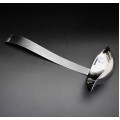 1299- PEWTER HAMMERED  PUNCH LADLE