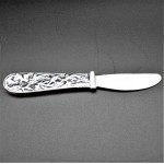 22156 - GRAPE DESIGN PEWTER KNIFE