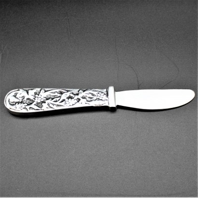 22156 - GRAPE DESIGN PEWTER KNIFE