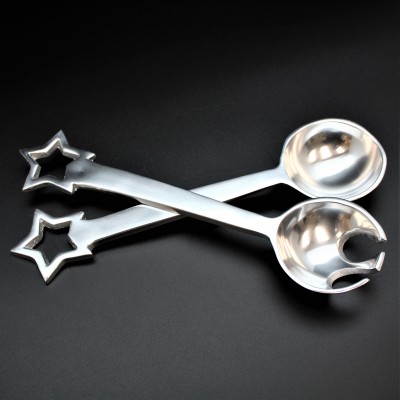 20580 - SERVER SET, 2 PCS, STAR DESIGN HANDLE