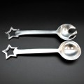 20580 - SERVER SET, 2 PCS, STAR DESIGN HANDLE