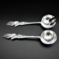 20564 - SERVER SPOON SET, 2 PCS, SEASHELL FISH DESIGN