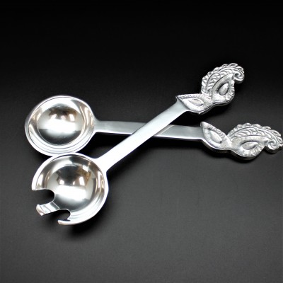 22582 - SPOON SERVER SET (2), MARDI GRASS DESIGN