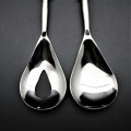 52249-BEADED SERVING SET PLAIN HANDLE