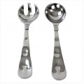 51047 - SPOON SERVER 2PC SET / DENTED DESIGN