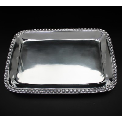 1266 BEADED RECT. TRAY