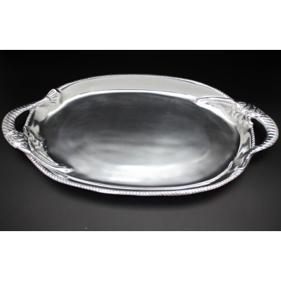 1282 - OVAL TRAY W/CRABS