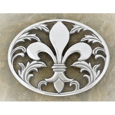 52507 - SILVER FDL OVAL TRIVET