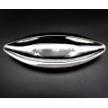 YM-247A-SILVER PORCELAIN LARGE OVAL TRAY (MINIMUM 2)