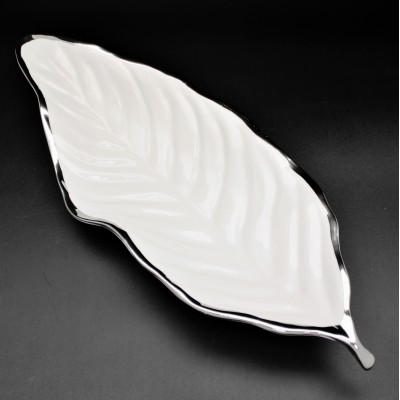 SC317B-WHITE PORCELAIN LARGE LEAF BOWL (MINIMUM 2)