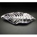 SC317A-SILVER PORCELAIN LARGE LEAF BOWL (MINIMUM 2)