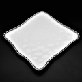 SC23B-WHITE PORCELAIN BEADED SQUARE TRAY (MINIMUM 2)