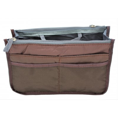 9194 -BROWN PURSE INSERT ORGANIZER 