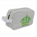 9237- WHITE CROWN COSMETIC BAG