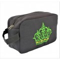 9237- GRAY CROWN COSMETIC BAG