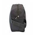 9237- GRAY CROWN COSMETIC BAG