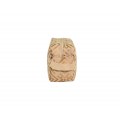 9228- BEIGE & GOLD COSMETIC BAG