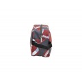9240- GRAY FOOTBALL COSMETIC BAG