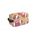 9240- BEIGE FOOTBALL COSMETIC BAG
